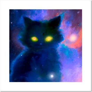 Cosmos Cat is Always Watching Posters and Art